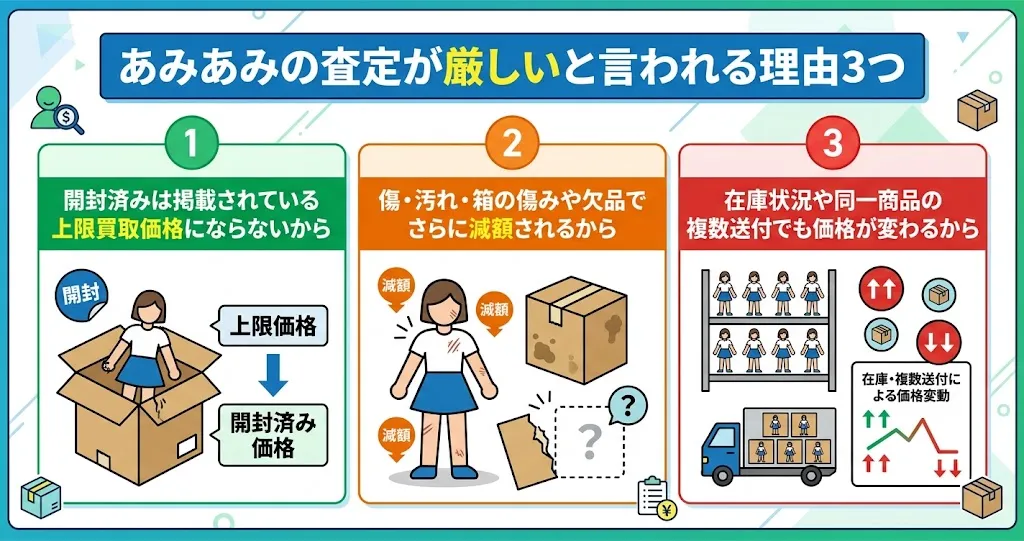 あみあみの査定が厳しいと言われる理由