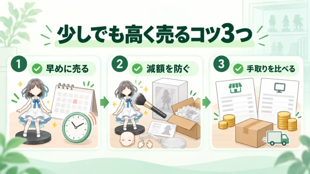 プライズフィギュアを少しでも高く売る3つのコツ