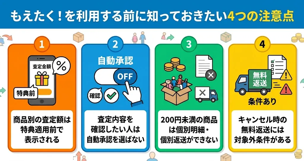 もえたく!を利用する前に知っておきたい4つの注意点