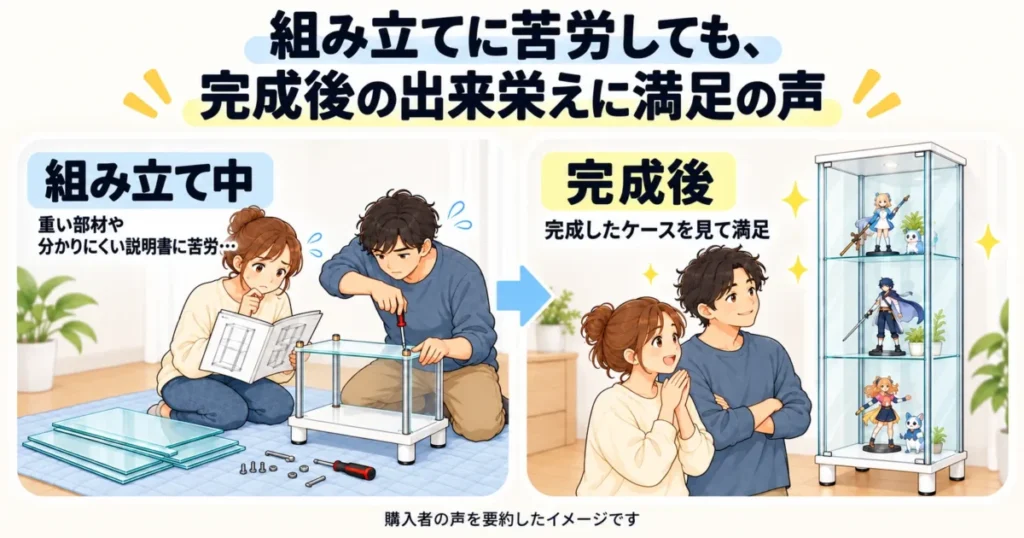 地球家具コレクションケースは組み立てに苦労した甲斐がある出来